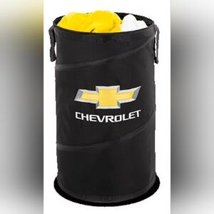 NEW Chevrolet Black Pop Up Bin w/ Embroidered Chevrolet Logo & Handles  25" Tall